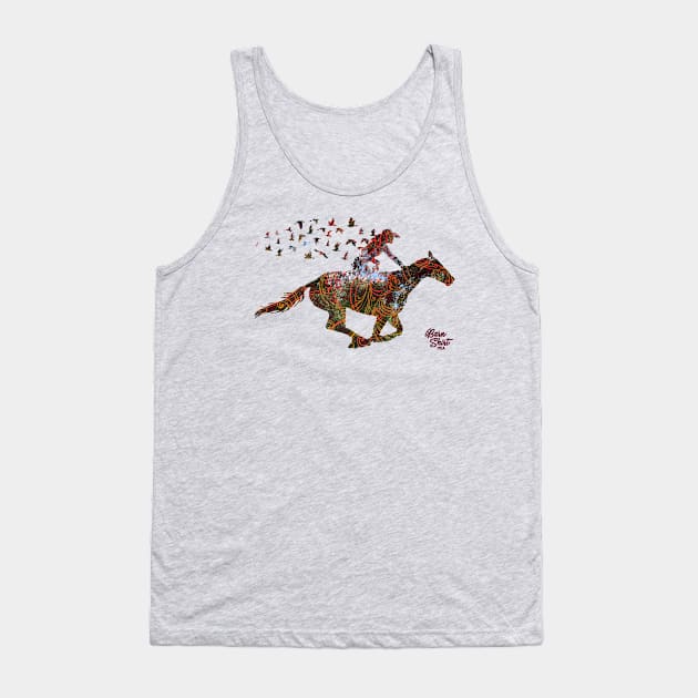 Barrel Horse Birds - Flying - Barn Shirt USA Tank Top by Barn Shirt USA